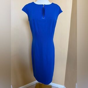 Tadashi Shoji Royal Blue Cap Sleeve  Dress